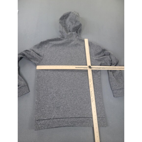 Nike Dri-FIT Hoodie Mens Small Gray Standard Fit Pullover Zip Pocket CU6214-071 - Picture 10 of 13